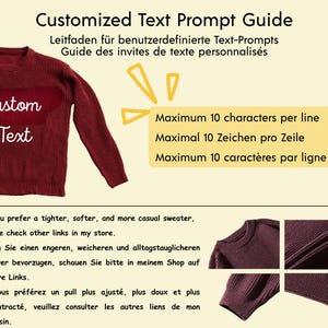Adult Costume | Christmas Family Matching Set – Personalized Sweaters | Christmas Gift | Custome Baby Name Sweater | Personalized Gift image 8
