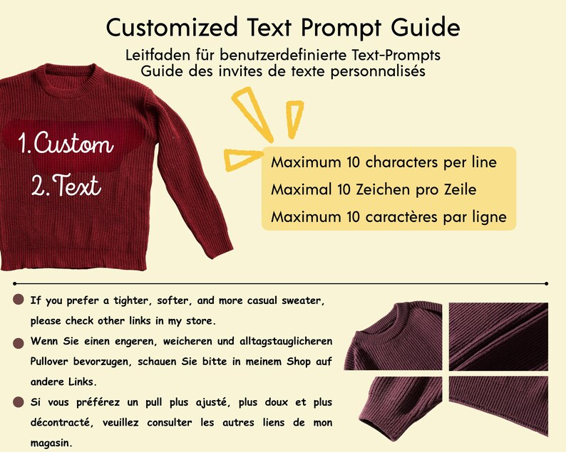 Adult Costume | Christmas Family Matching Set – Personalized Sweaters | Christmas Gift | Custome Baby Name Sweater | Personalized Gift image 8