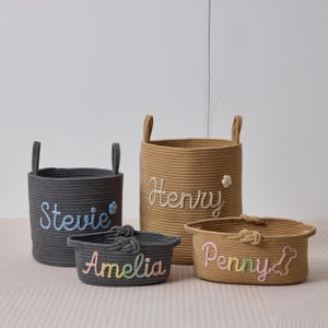 Personalized Basket · Custom Pet Storage Basket · Home Decor · Toy Baskets · Dorm Organizer · Nursery Gifts · Back to School