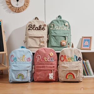 Custom Daycare Bag Backpack for Kids and Toddlers Personalized School Bags First Day of School Gifts Children Gifts 2025