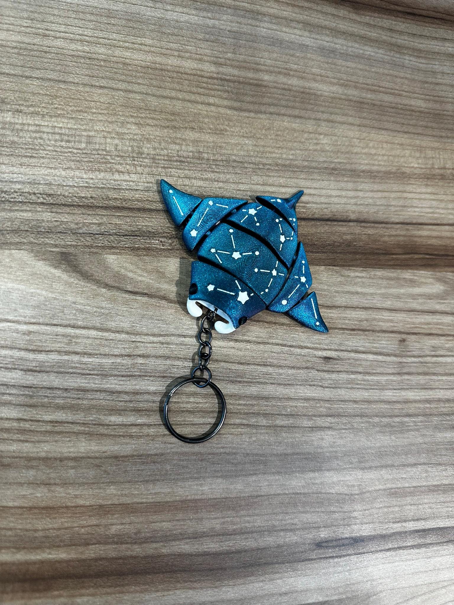 星座マンタキーホルダー：星空の夜の海のチャーム - Etsy 日本