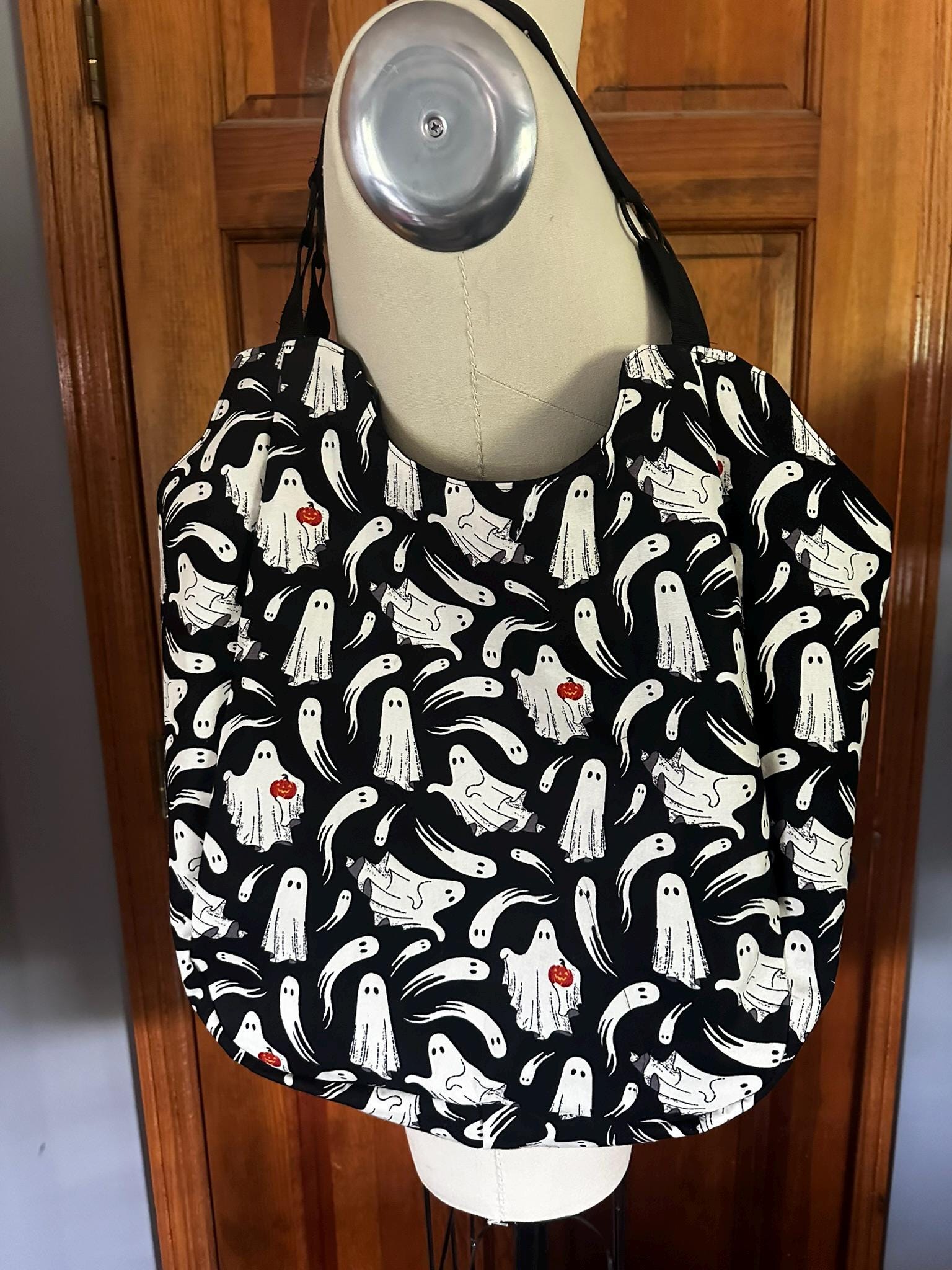 Ghost-Themed Weekender Tote Bag - Halloween Spooky Ghosts Large Shoulder Bag