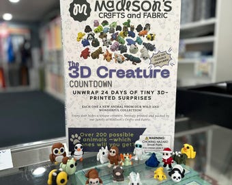 3D Printed Creature Advent Calendar – 24 Days of Holiday Surprises