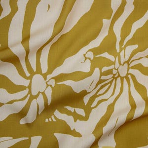 Gauguin Slub Prt - Chartreuse/Off White
