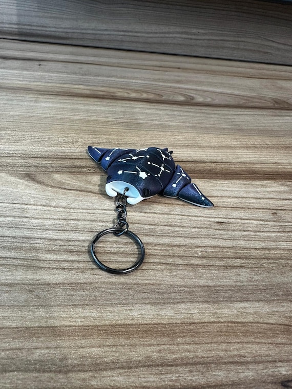 星座マンタキーホルダー：星空の夜の海のチャーム - Etsy 日本
