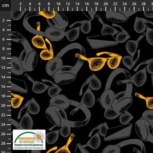 Impression sur tissu, motif casque, lunettes de soleil (téléchargement numérique)