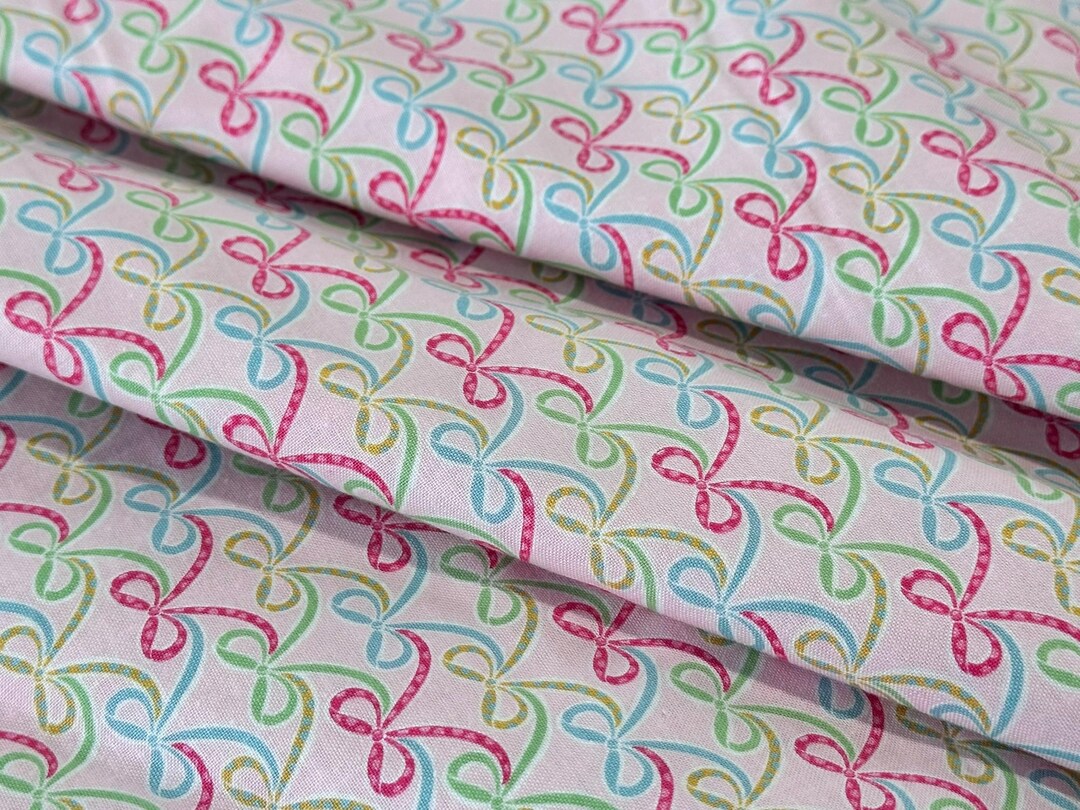Pastel Ribbon Loops on White - Etsy