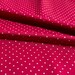 Red and White Mini Polka Dot Cotton Fabric – Classic Retro Dot Print by the Yard – Vintage Style Fabric for Quilts, Clothing & Accessories