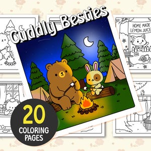 Kuscheltier Besties | Niedliches und gemütliches Malbuch