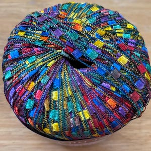 Mini Ladder trellis ribbon yarn