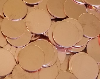 26g Round Metal Stamping Blanks 1//2 Circle 20-Pack Solid Copper Discs