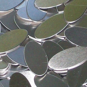 Aluminum  Ovals - 20 Gauge, stamping blanks, metal blanks, oval blanks, hypo-allergenic blanks, food safe blanks