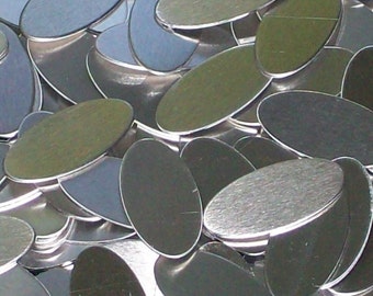 Aluminium Ovale - 18 Gauge, Stanzrohlinge, Metallrohlinge, hypoallergen, lebensmittelecht
