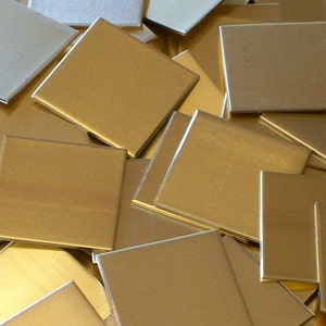 NuGold Squares - 20 Gauge, various sizes - 6" - 1/2" - use drop down menu to make your selection, USA Made!