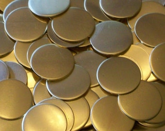 NuGold Round Blanks - 16 Gauge - various quantities and sizes: 3" - 3/8"