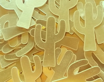 Brass Cactus Metal Blanks - 14, 16, or 18 Gauge, USA Made!