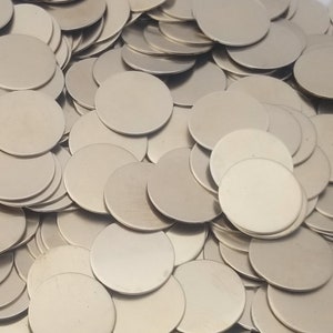 Nickel Silver Discs - 24 Gauge - All Sales Final