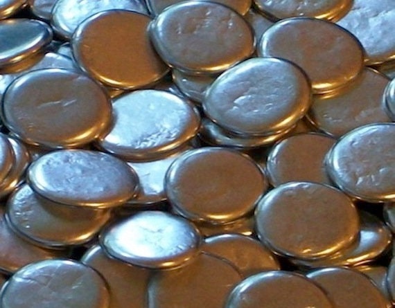 Pewter Pebbles - verschiedene Größen - Menge 5