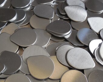 Nickel Silver Tear Drops - 20 Gauge - Qty 5 - use drop down menu for price and size - 1", 3/4" or 1/2"