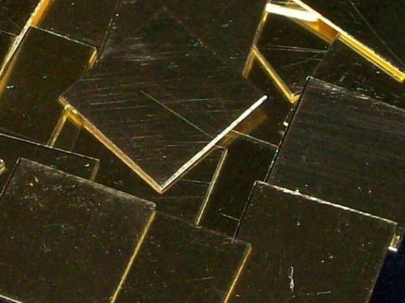 Metal Blanks Brass Squares 14 Gauge# Sheet Metal Jewelry Supply Tags Stamping Blanks
