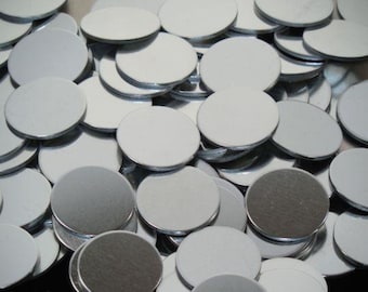 Pewter Disc Stamping Blanks - 18 Gauge - various sizes: 3" - 3/8" - Use drop down menu