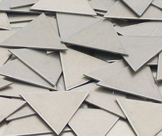 Nickel Silver Triangles, various sizes available