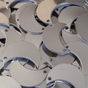 Stainless Steel Moons, stamping blanks, metal blanks, hand stamping blanks, Bopper, hand stamping supplies, washer blanks