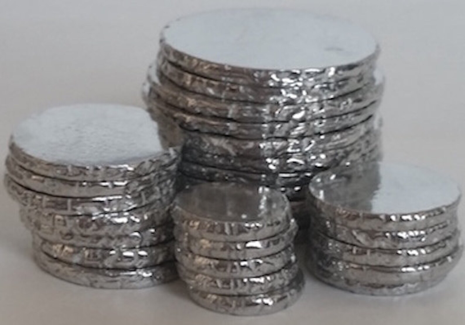 Hand Casted Pewter Coins Qty 5 stamping blanks rustic Etsy