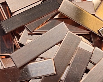 Etiquetas de cobre: calibre 24, varias longitudes y anchos disponibles, use el menú desplegable para elegir y ver la cantidad por paquete, ¡fabricado en EE. UU.!