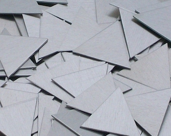Aluminum Triangles - 16 Gauge, stamping blanks, metal blank, 16 gauge, stamping supplies, geometric stamping blank, Bopper, hand stamping