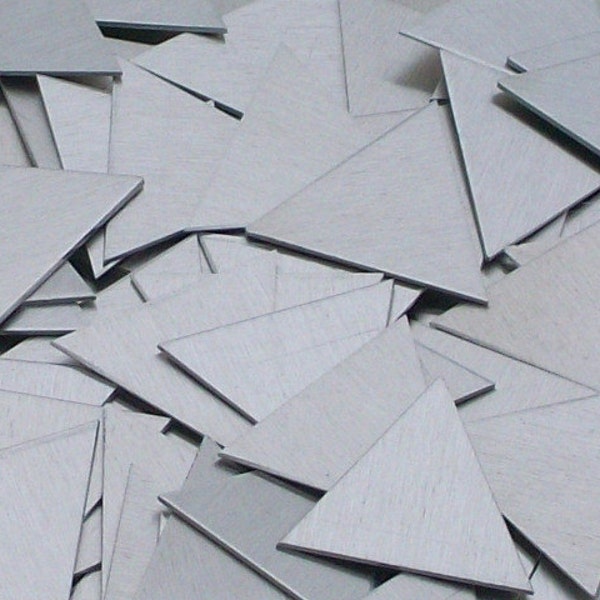 Aluminum Triangles - 12 Gauge, stamping blanks, metal blanks, stamping supplies, geometric stamping blanks, Bopper, hand stamping blanks