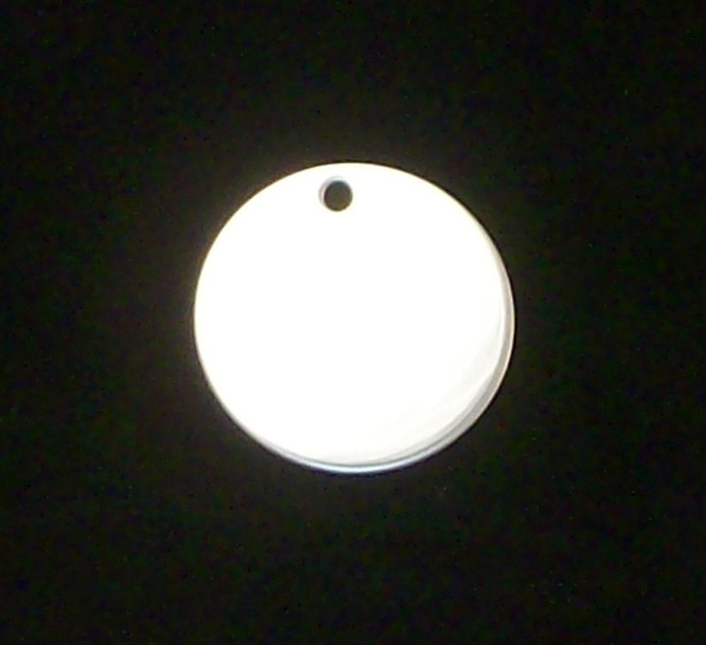 Stainless Steel Discs - 22 Gauge, highly polished, mirror finish image 1