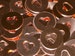 Copper Heart Disc, stamping blanks, metal blanks, copper rounds, heart cutouts, Bopper, copper discs, copper disks, hand stamping blanks 