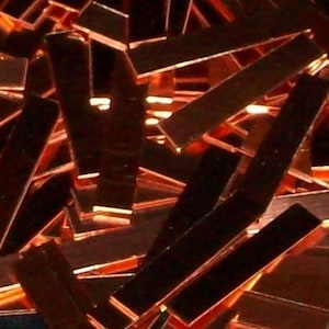 Copper Tags - 24 Gauge, various lengths and widths available, use drop down to choose and to see the quantity per package, USA Made!