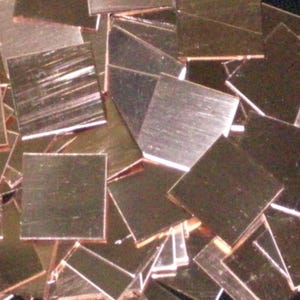 Kwadratowe wykrojniki miedziane - grubość 22 - 5 sztuk dostępnych w różnych rozmiarach