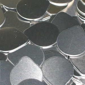 Lágrimas de aluminio - Calibre 18 - Cantidad 5, tres tamaños disponibles - utilice el menú desplegable para hacer su selección.