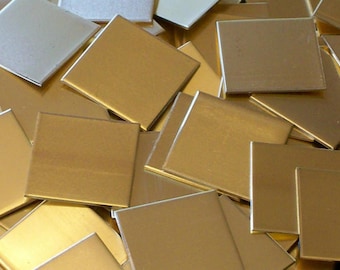 NuGold Squares - 18 Gauge, Use drop down menu to choose size, see quantities and pricing, USA Made!