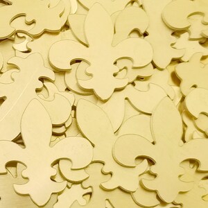 Fleur de Lis - 1 1/4&quot; - Qty 3, Fleur de Lis Stamping Blanks, Bopper, hand stamping blanks, stamping supplies, various gauges available