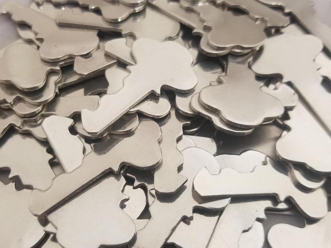 Key Stamping Blanks 1 X 1 5/8 Qty 3 Metal Key Etsy