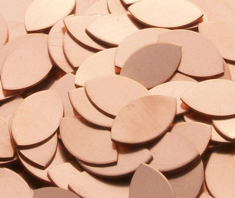 Copper Football / Eye / Leaf / Rugby Ball Shape 20 Gauge Etsy