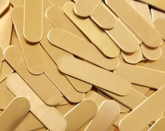 Bronze Oblong Tags - 20 gauge, rounded tags, bar necklace blank, rectangle blanks, Bopper, bracelet blanks