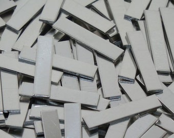 Pewter Stamping Blanks - Tags - 12 Gauge, metal blanks, stamping bars, rectangular blanks, stamping strips, stamping plates, Bopper