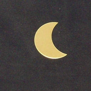 NuGold Crescent Moons, stamping blanks, metal blanks, hand stamping blanks, Bopper, moon blanks, red brass blanks, jewelers gold
