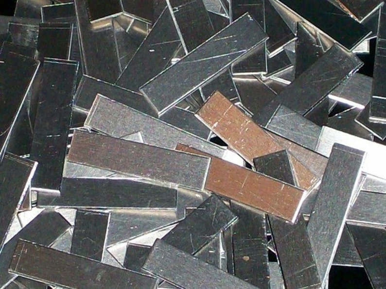 Aluminum Wrap Ring Blanks metal stamping blanks hypo-allergenic stamping bar 20 Gauge rectangular blanks tags stamping blanks