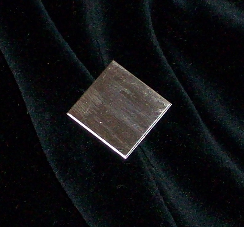 Sterling Silver Squares 20 Gauge, stamping blanks, metal stamping blanks, square blanks, sterling sheet, Bopper, rectangular blanks image 1