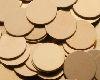 Bronze Disc Stamping Blanks - 20 Gauge - various sizes: 1 1/2" - 3/8"