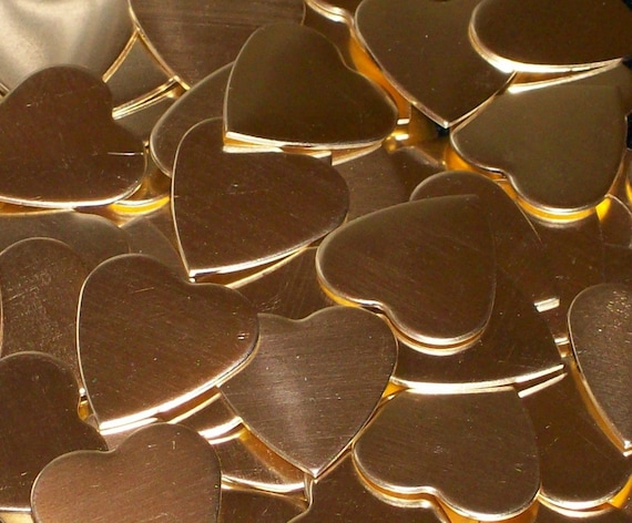 Nugold Heart Stamping Blanks, Stamping Blanks, Metal Blanks, Heart