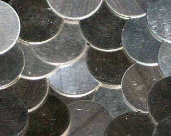 Sterling Discs - 16 Gauge, stamping blanks, metal blanks, sterling discs, sterling disks, sterling rounds, sterling silver discs, Bopper