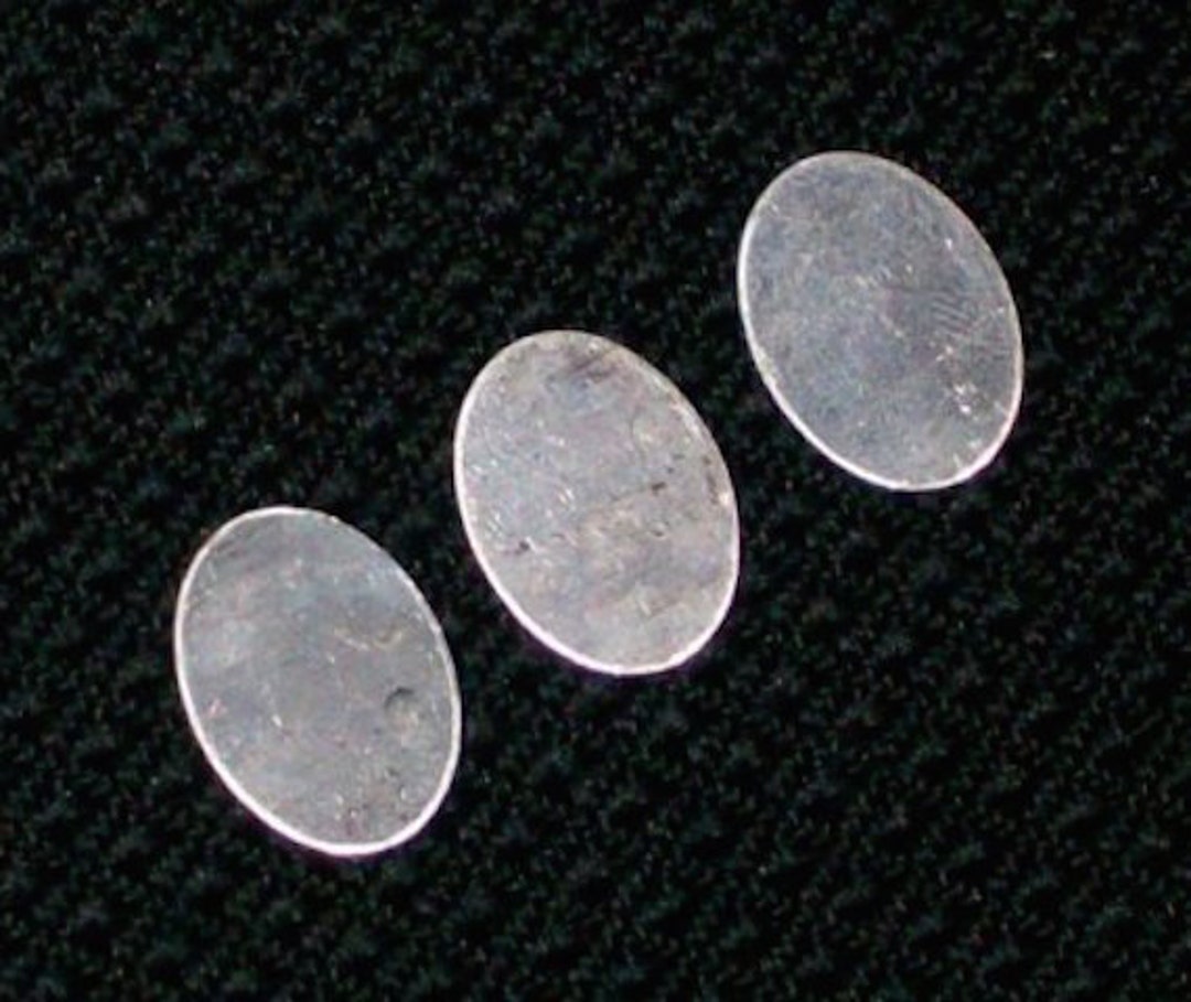 Sterling Silver Ovals 20 Gauge, Chain Tag Stamping Blanks, Metal Blanks, Sterling Ovals, Bopper