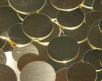 20 Gauge - Brass Disc Stamping Blanks - various sizes: 3" - 3/8" - Use drop down menu to view price, quantities and size